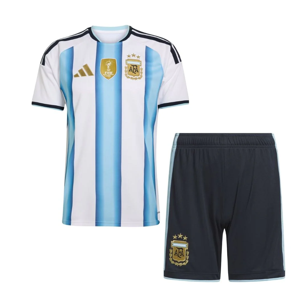 Kid's Argentina Home Jersey Kit - Jersey+Shorts 2026