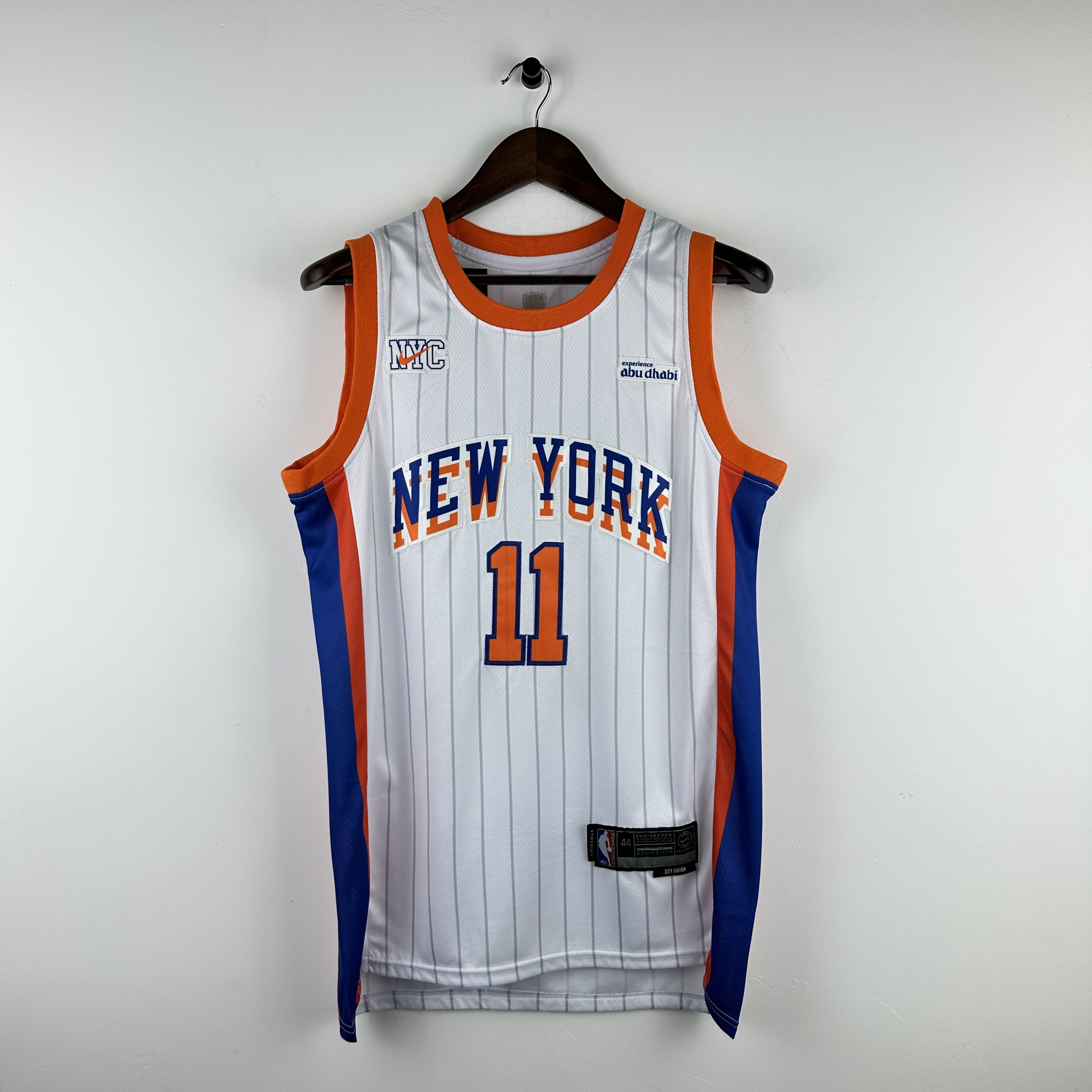 Embroidered 25th season Knicks City Edition No. 11 Brunson