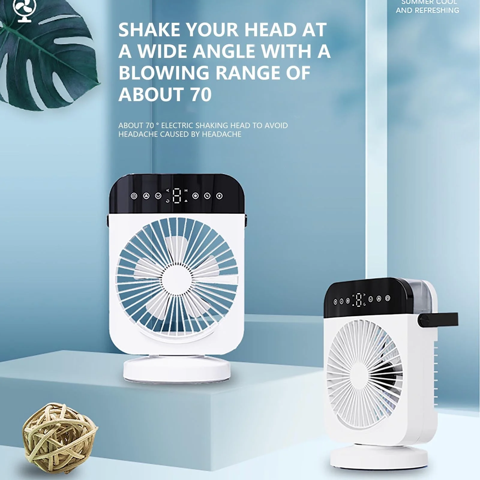 Wmkox8yii USB Mini Refrigeration Air Conditioner Household Small Air Cooler Portable Mobile Humidification Desktop Water-cooled Electric Wind
