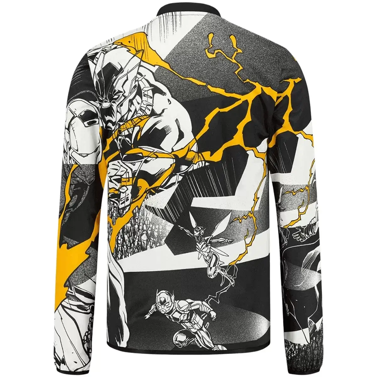 Real Madrid Marvel Warm Up Long Sleeve Shirt 2025/26 White/Black