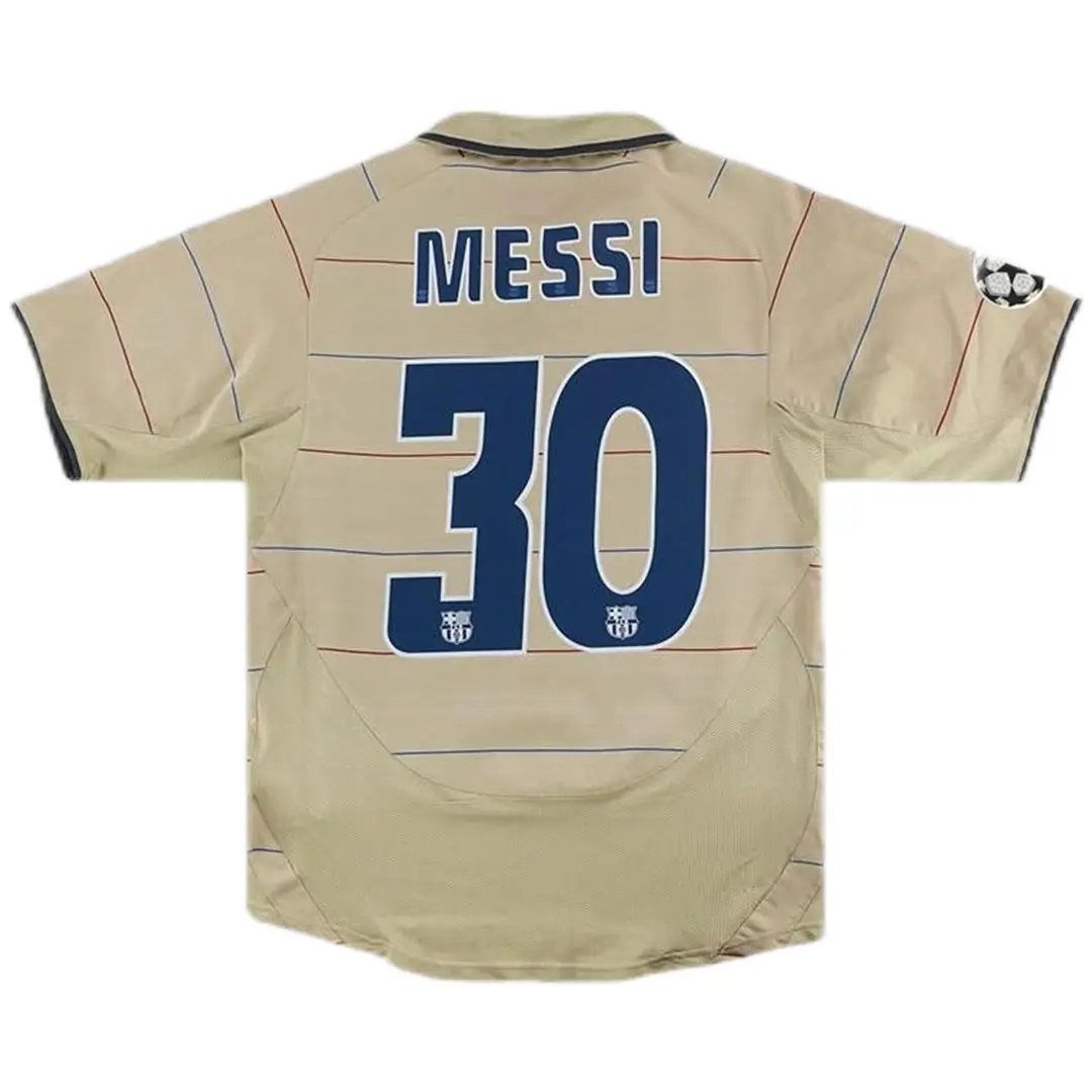 Messi #30 Barcelona 2003/04 Retro Away Soccer Jersey