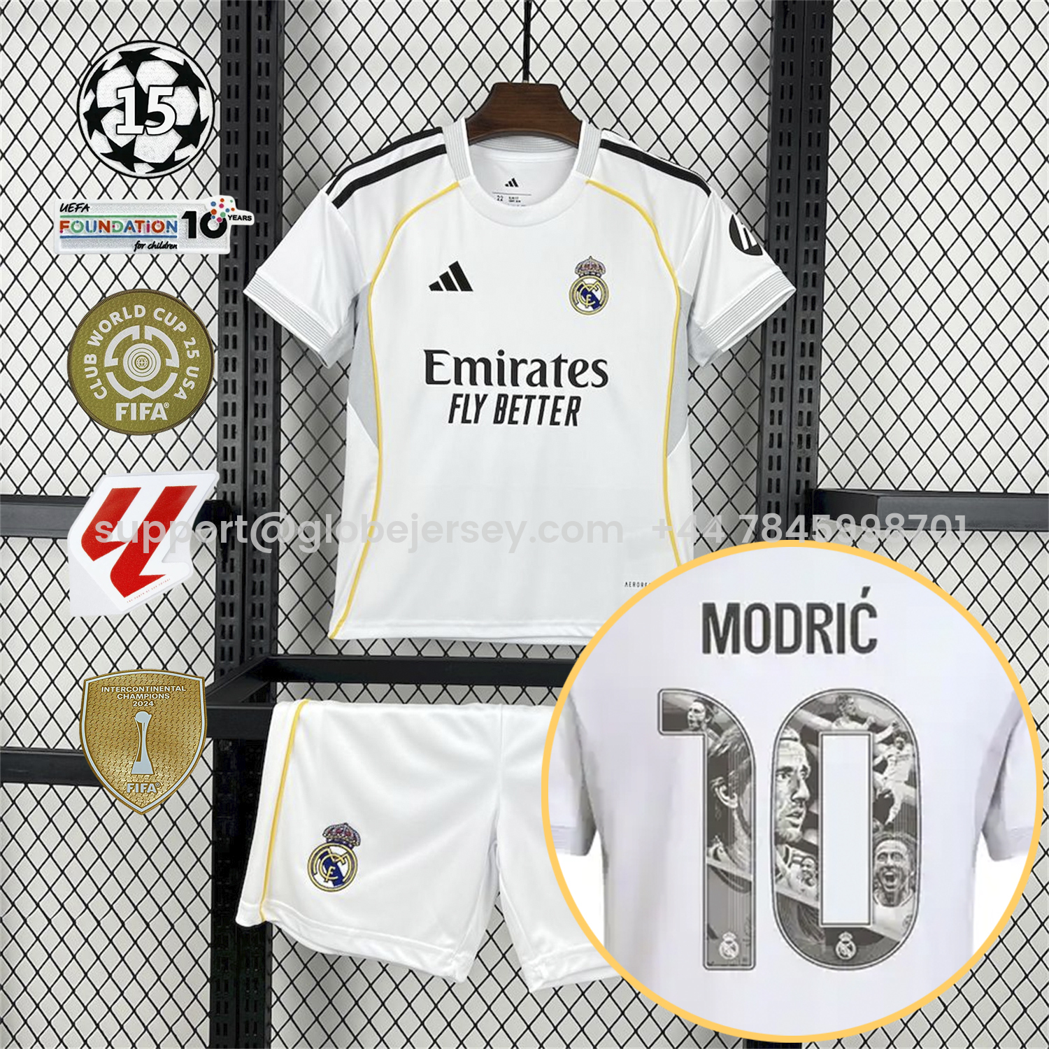 Real Madrid 25-26 Home Modrić Limited Edition Kids Kit - Fans Version