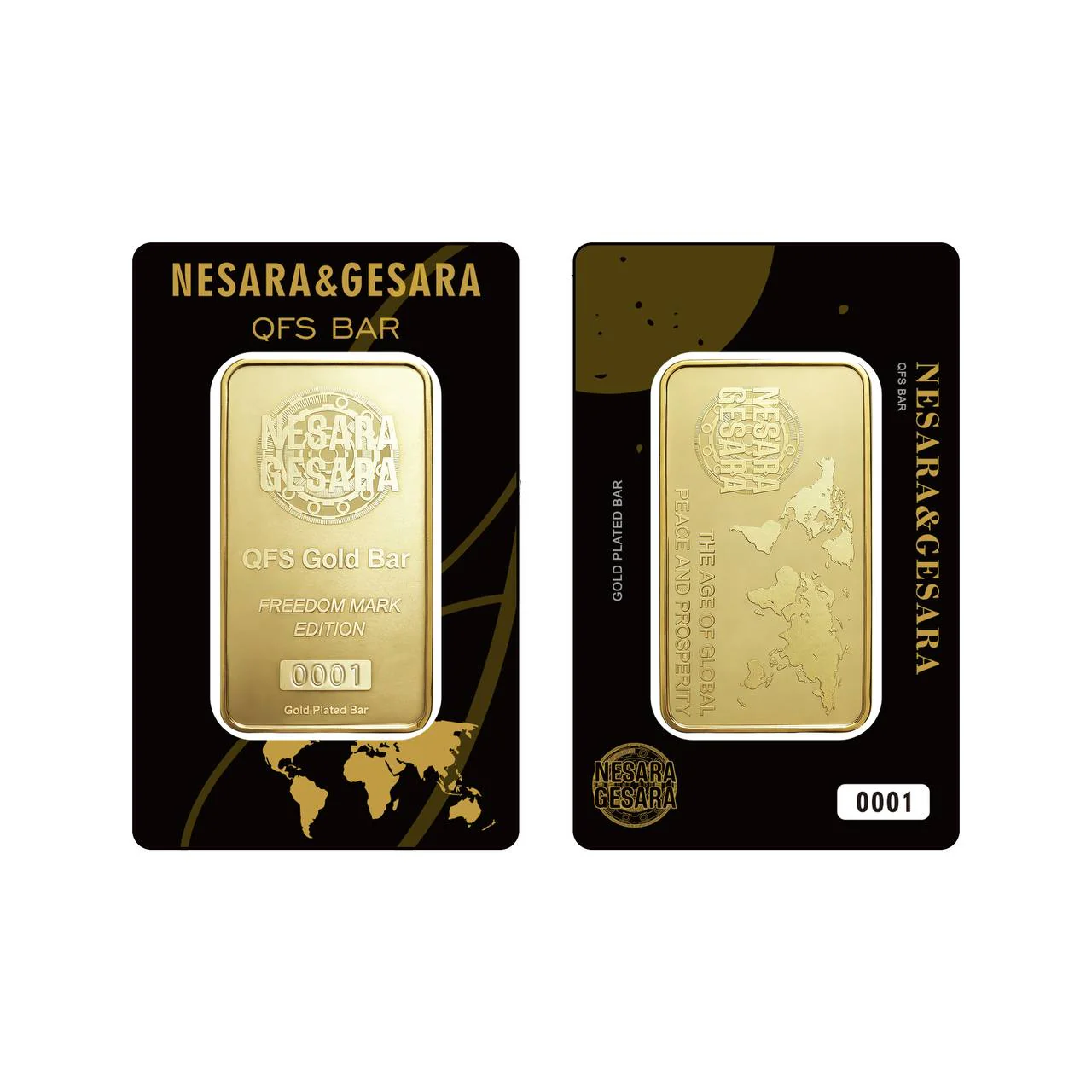 Nesara Gesara QFS Gold Bar