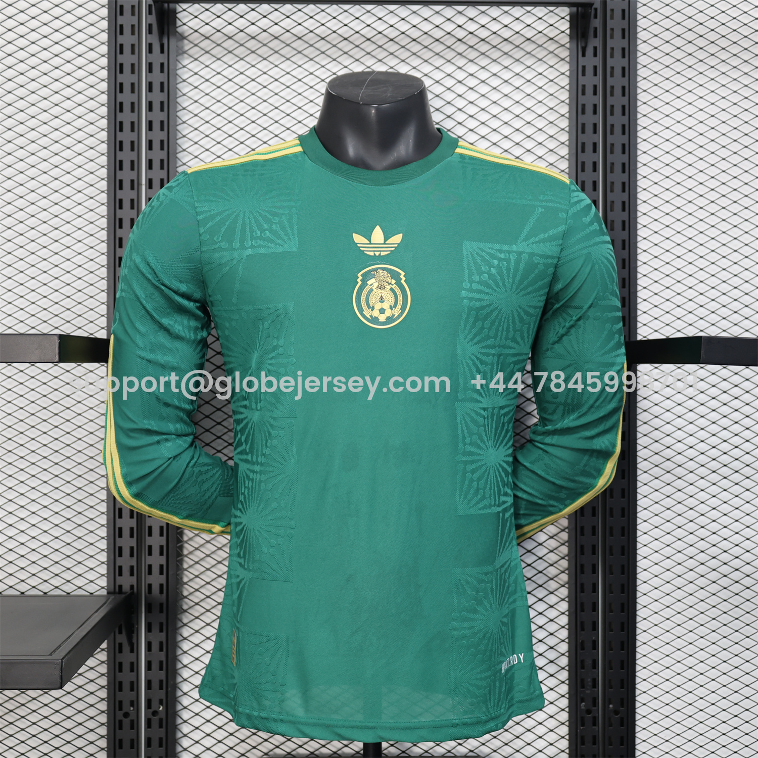 Mexico 2025 Gold Cup Green Long Sleeves Jersey - Player Version
