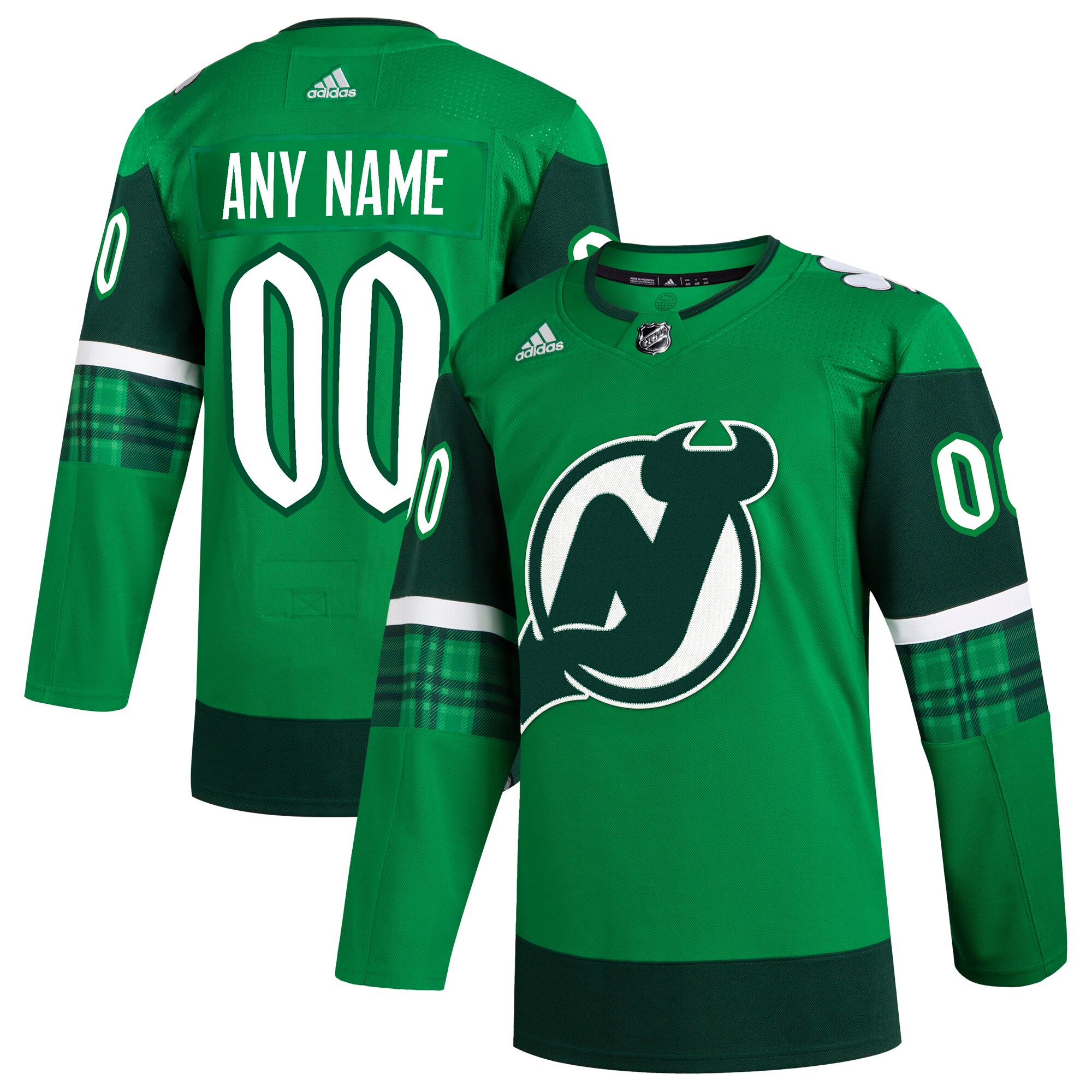 New Jersey Devils  St. Patrick’s Day  Custom Jersey – Kelly Green