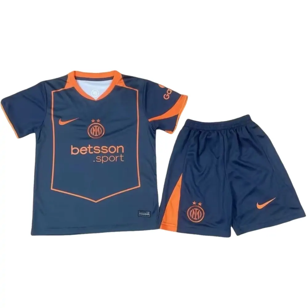 2025/26 Inter Milan Second Away Jersey Children's suit - Fans Edition