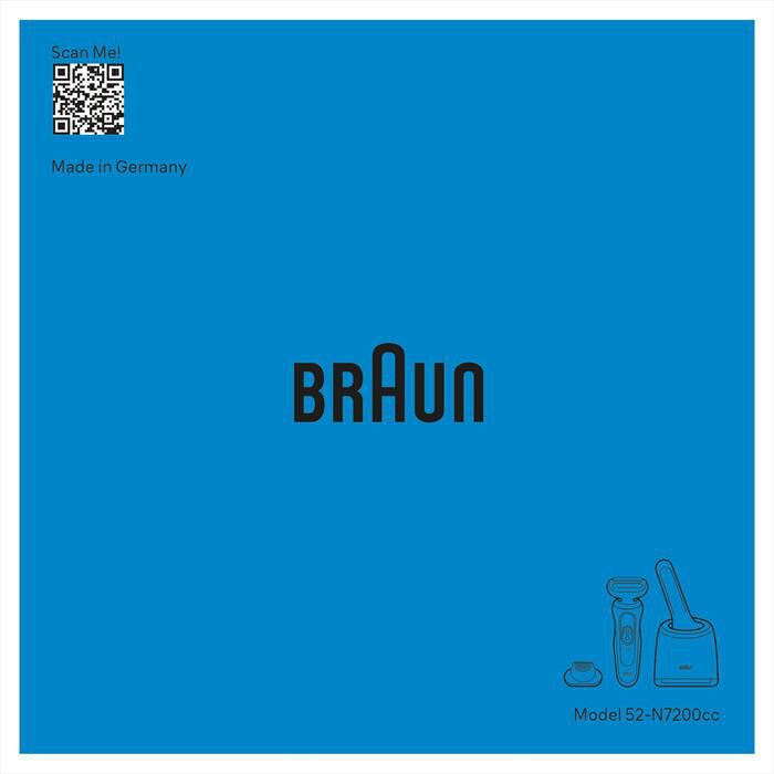 BRAUN - Rasoio SERIES 5 52-N7200CC-NERO