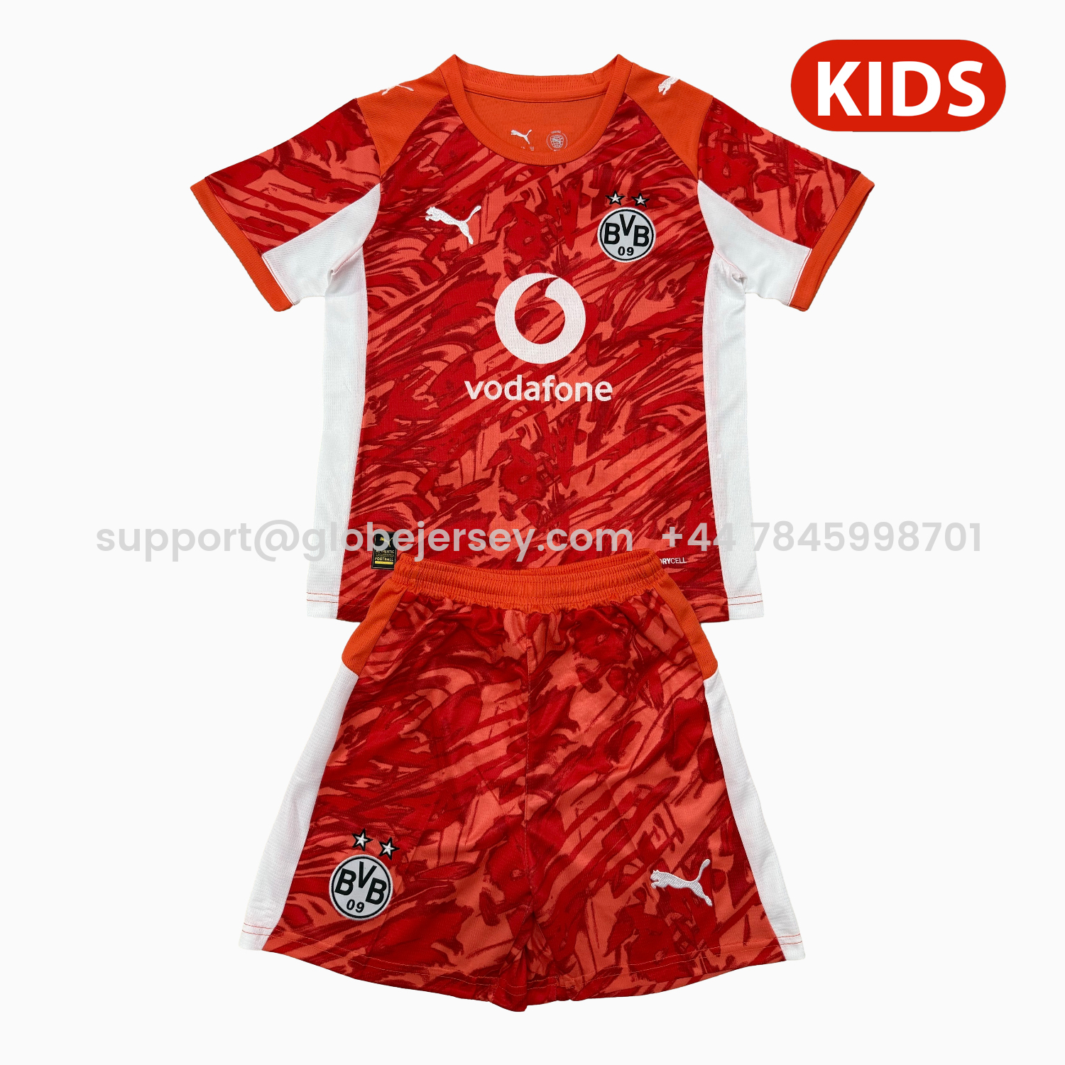 Dortmund 25-26 Orange Goalkeeper Kids Kit