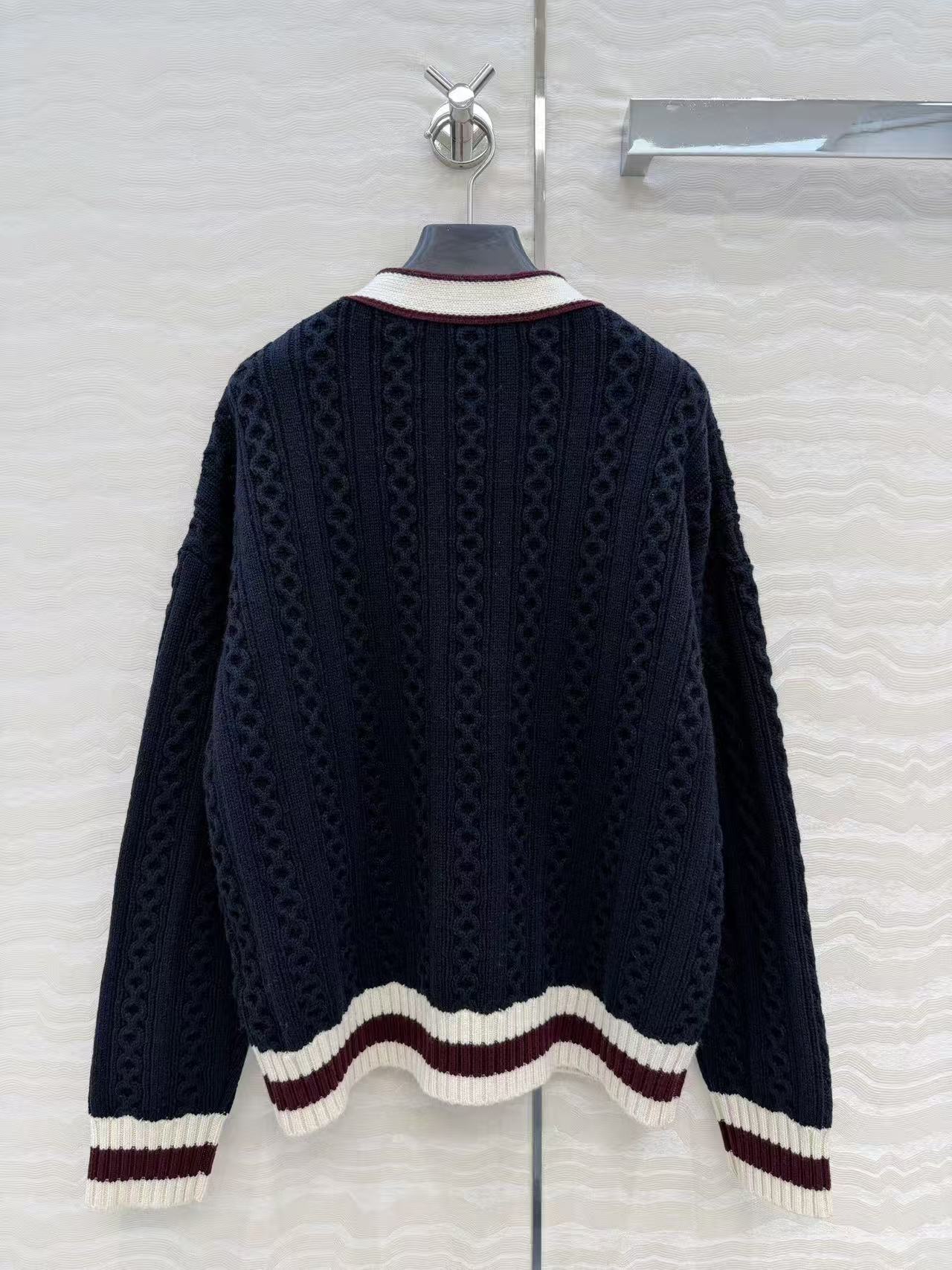 College-style cardigan jacket