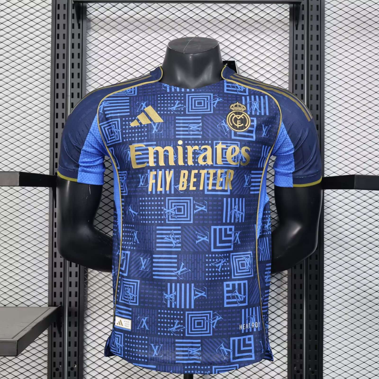 2025/2026 Player Version Real Madrid Special Edition Dark Blue Football Shirt 1:1 Thai Quality
