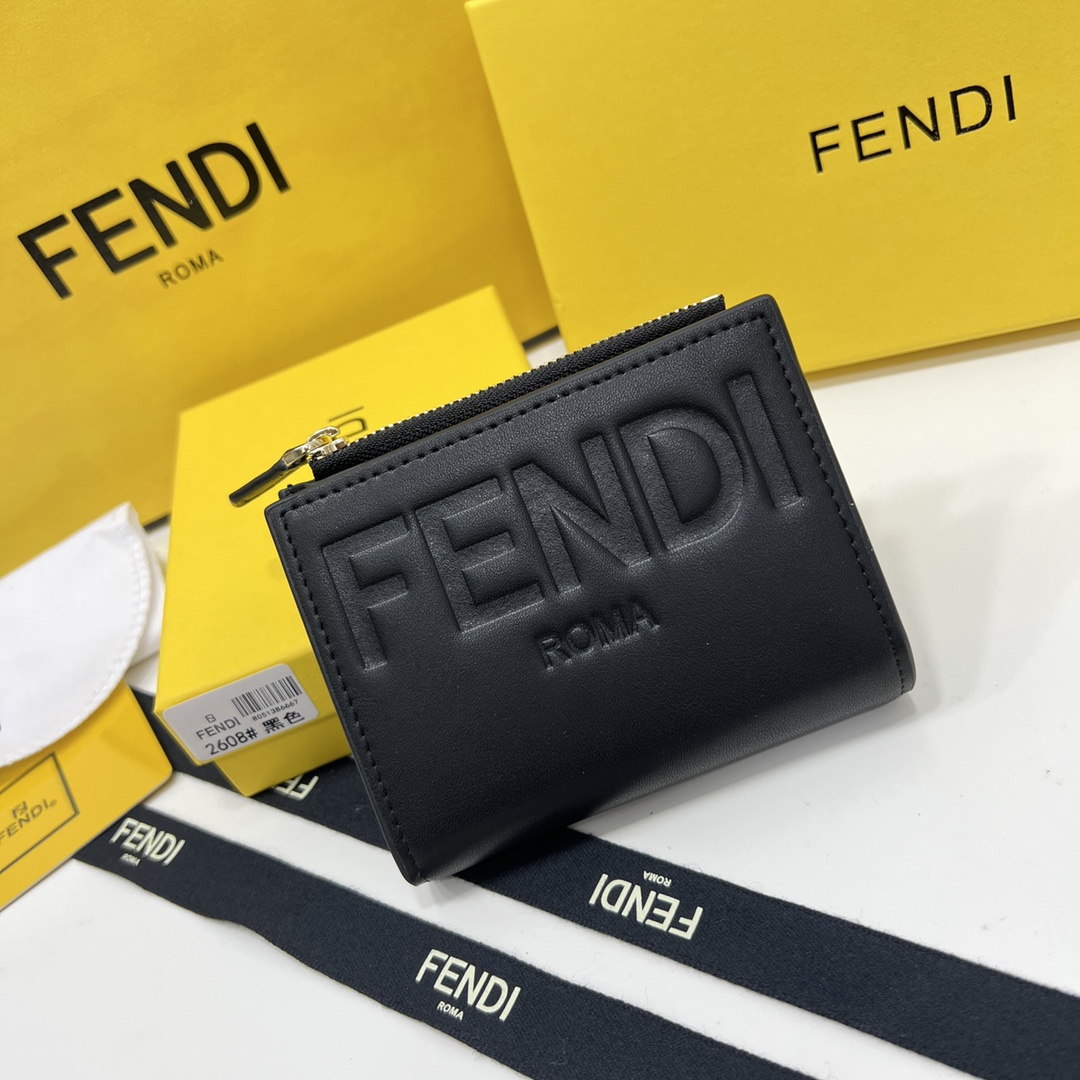 Fendi Bifold Leather Wallet