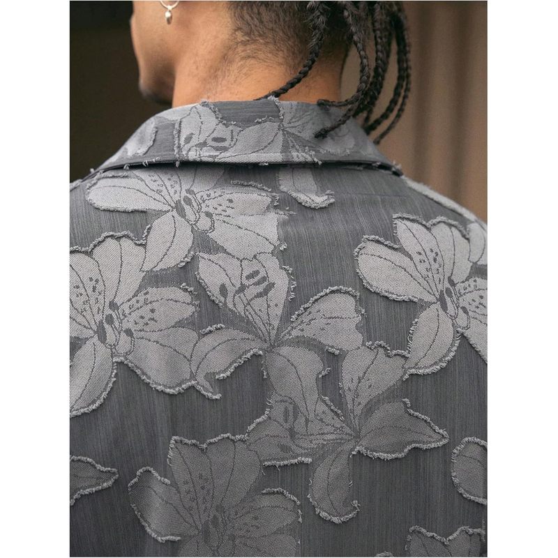 Men's Button Down Shirt Streetwear Crop Top Country Concert Outfits