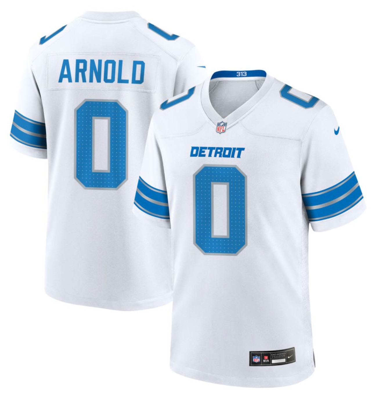Terrion Arnold Detroit Lions 2024 Jersey