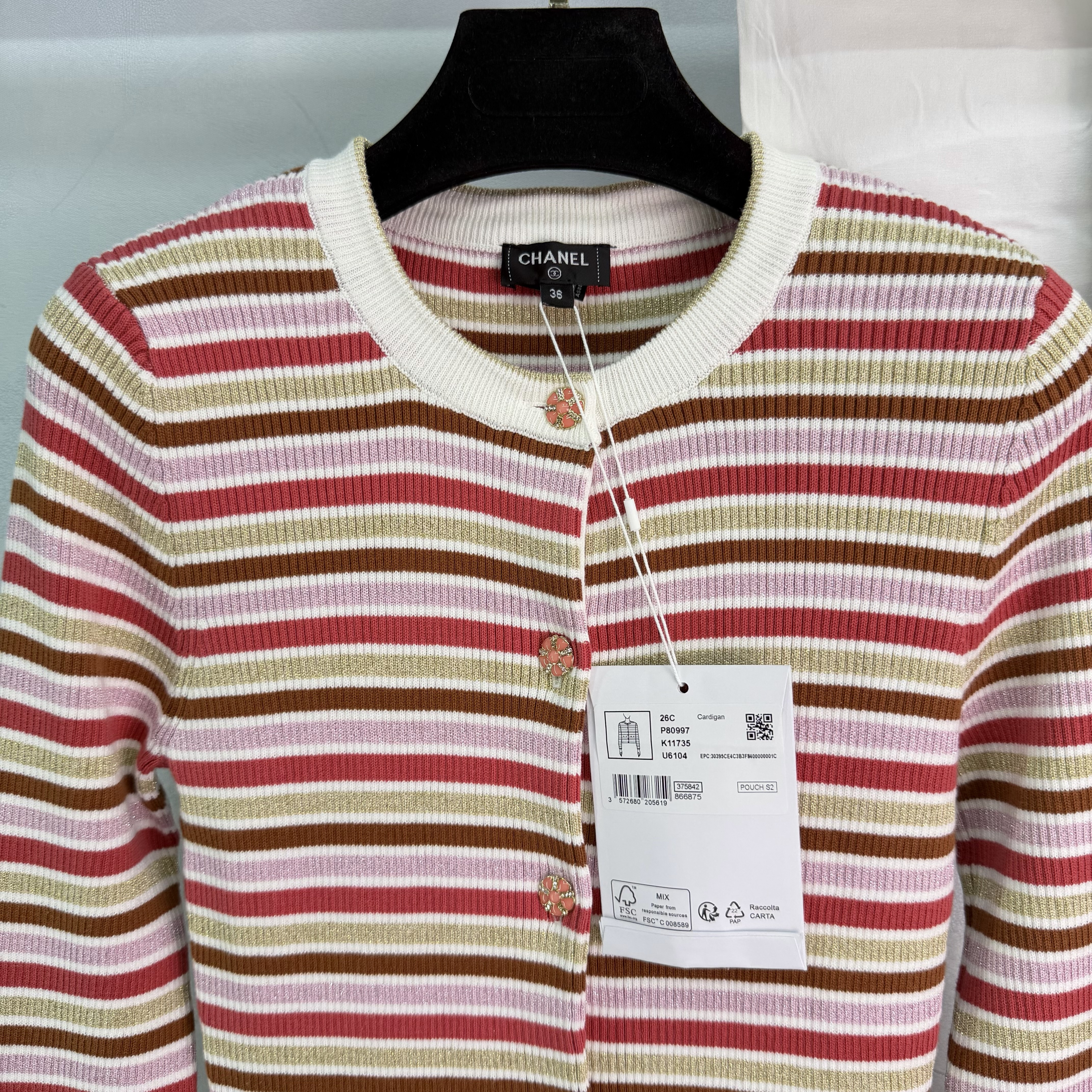 New early spring collection! 🧱Striped knit cardigan