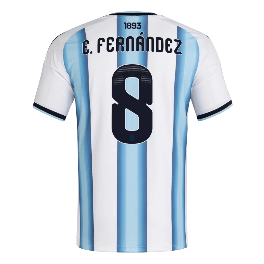 E. FERNÁNDEZ #8 Argentina Player Version Home Jersey 2026 World Cup