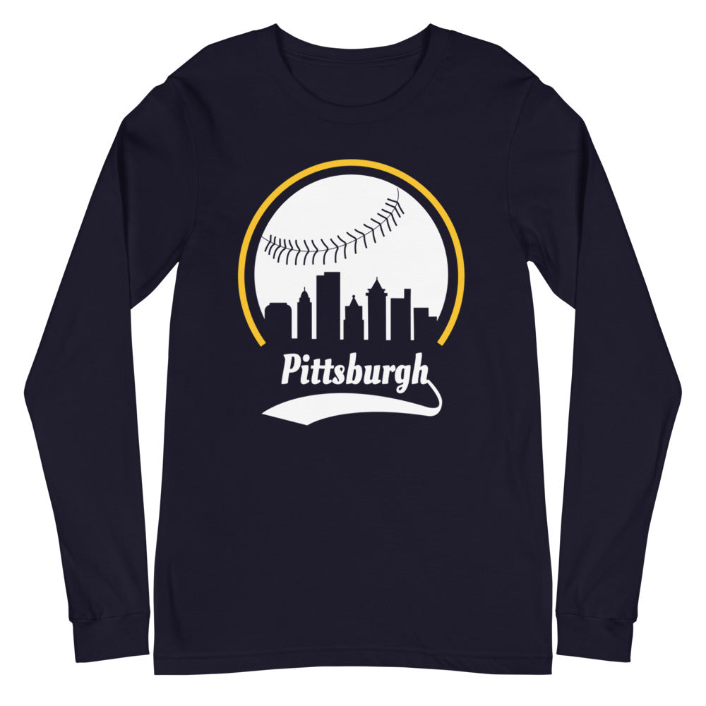 Unisex Pittsburgh Pirates Baseball Long Sleeve Tee Shirt