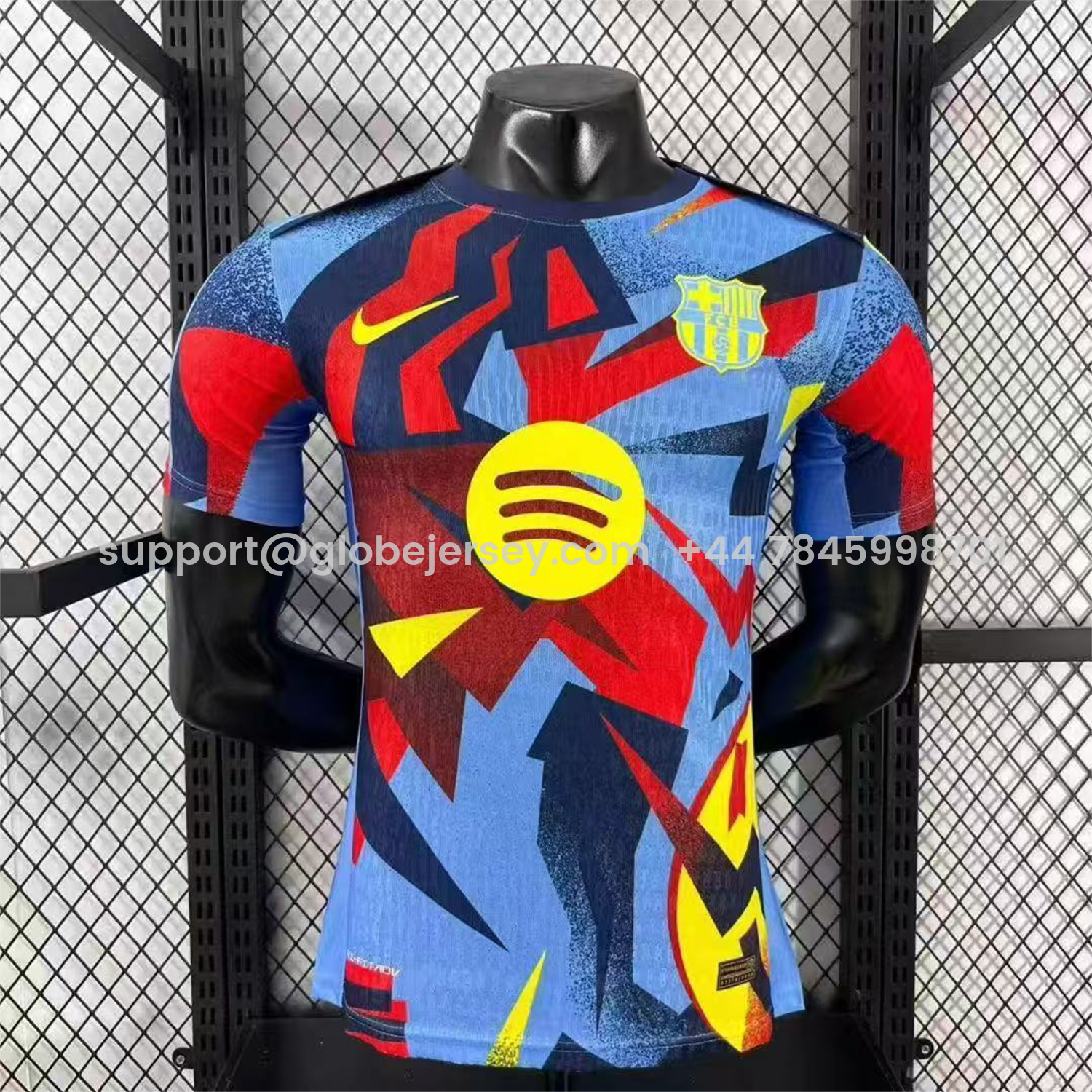 Barcelona 25-26 Mottled Colors Pre-Match Jersey - Player Version