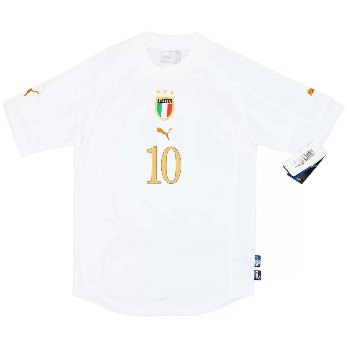 TOTTI #10 Italy 2004 Away Retro Football Jersey