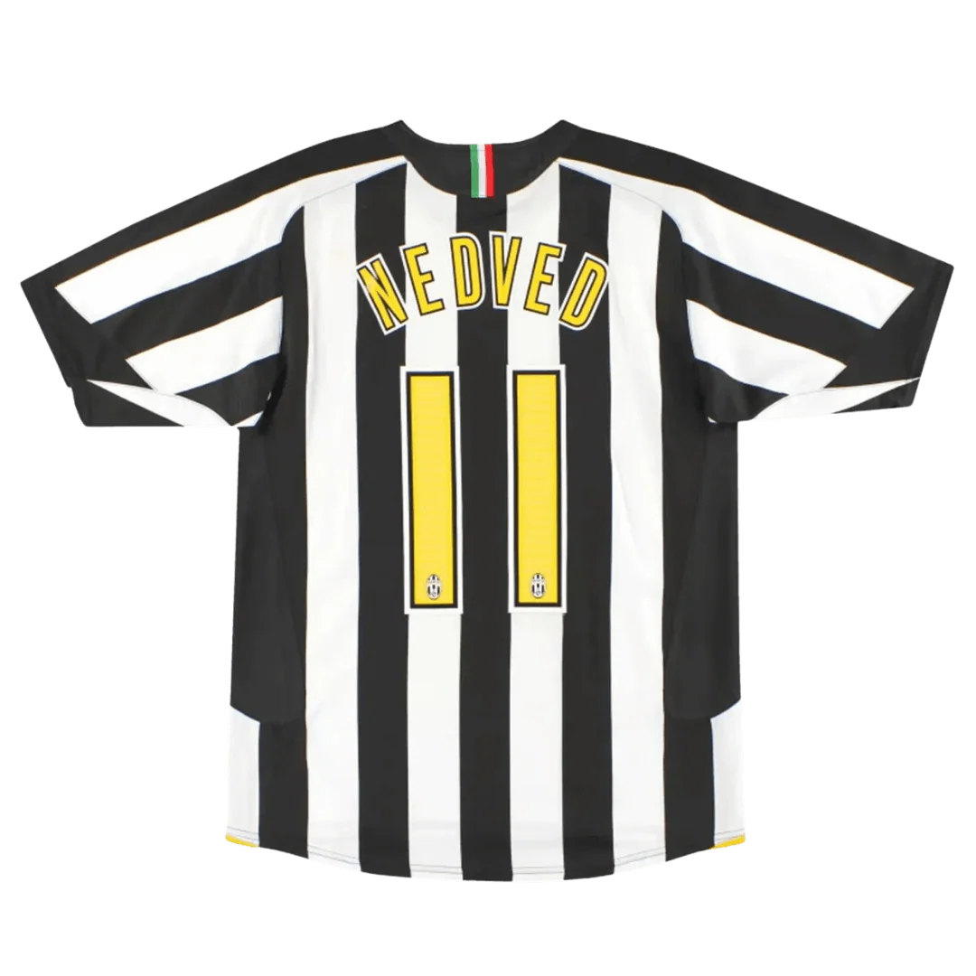 NEDVED #11 Juventus 2005/06 Retro Home Soccer Jersey