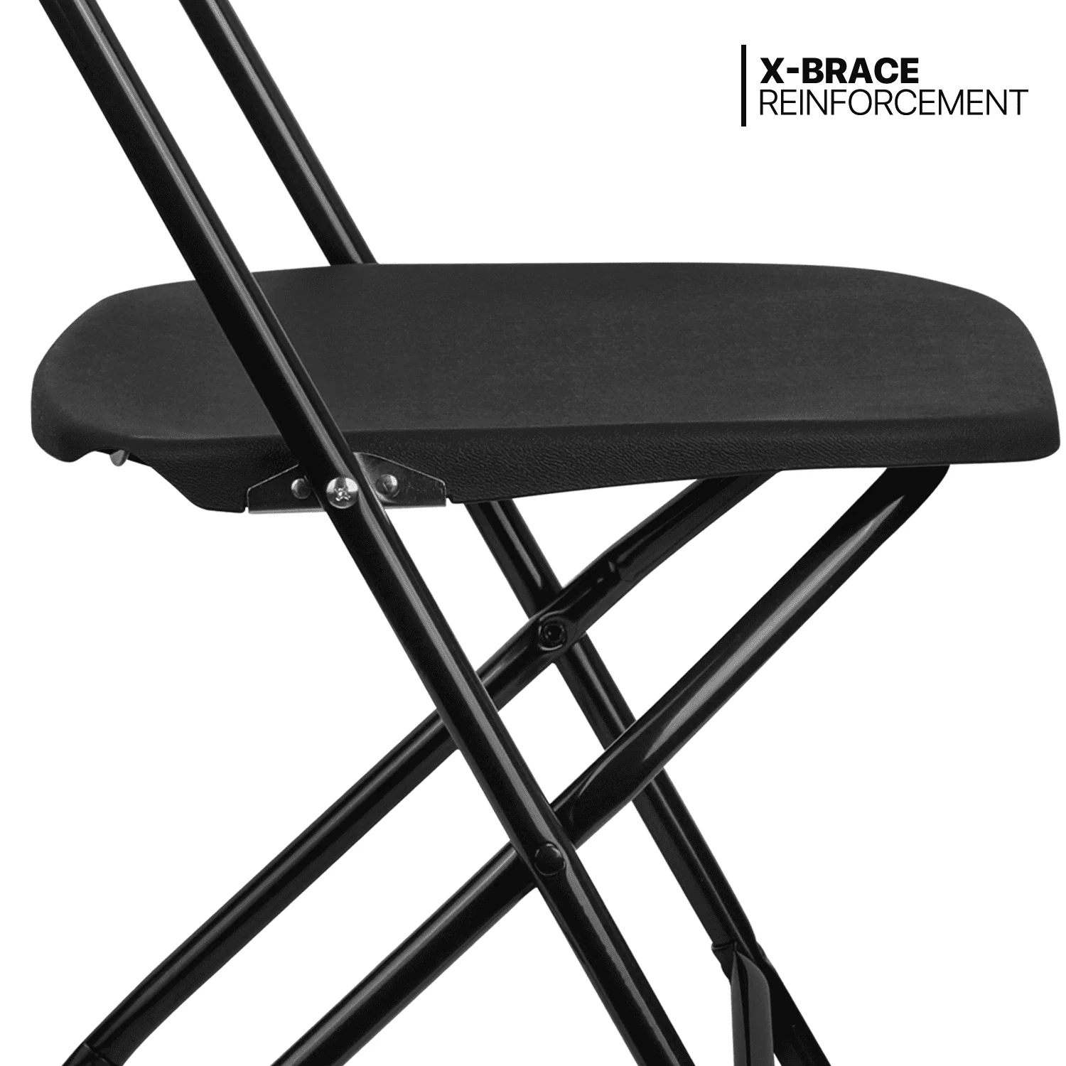 Magshion 11 Pieces 4.5 Ft Foldable Card Table and Chair Set, Folding Round Table Camp Picnic Desk with Handle and Chairs for Indoor Outdoor, Black