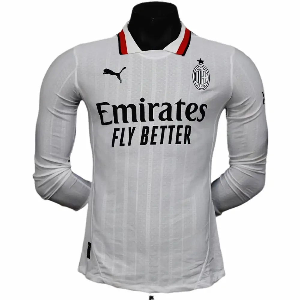 2025-26 New Season AC Milan Away Long Sleeve Jersey - Player Edition