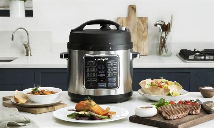Crock Pot - TURBO EXPRESS COOKER 5.6 LT-Argento