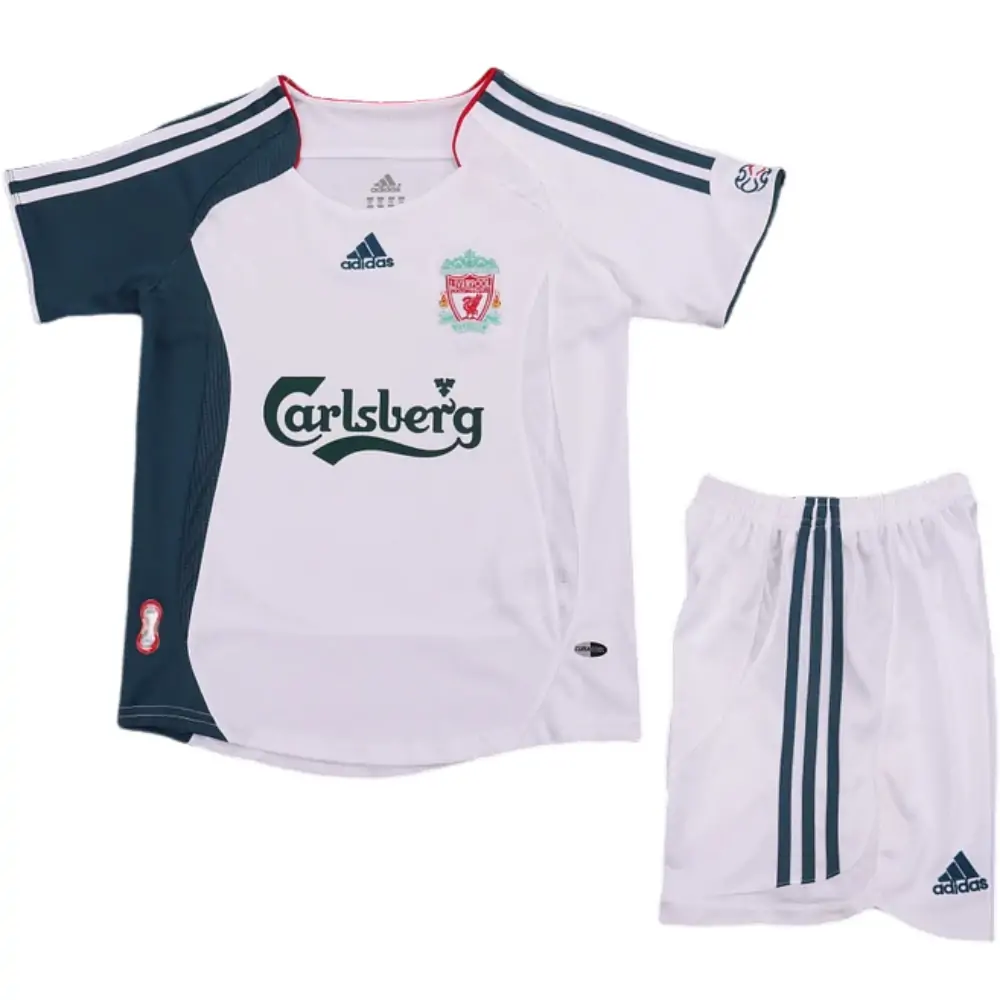 2006-08 Liverpool Away Retro Children's Jersey Set - Fans Edition