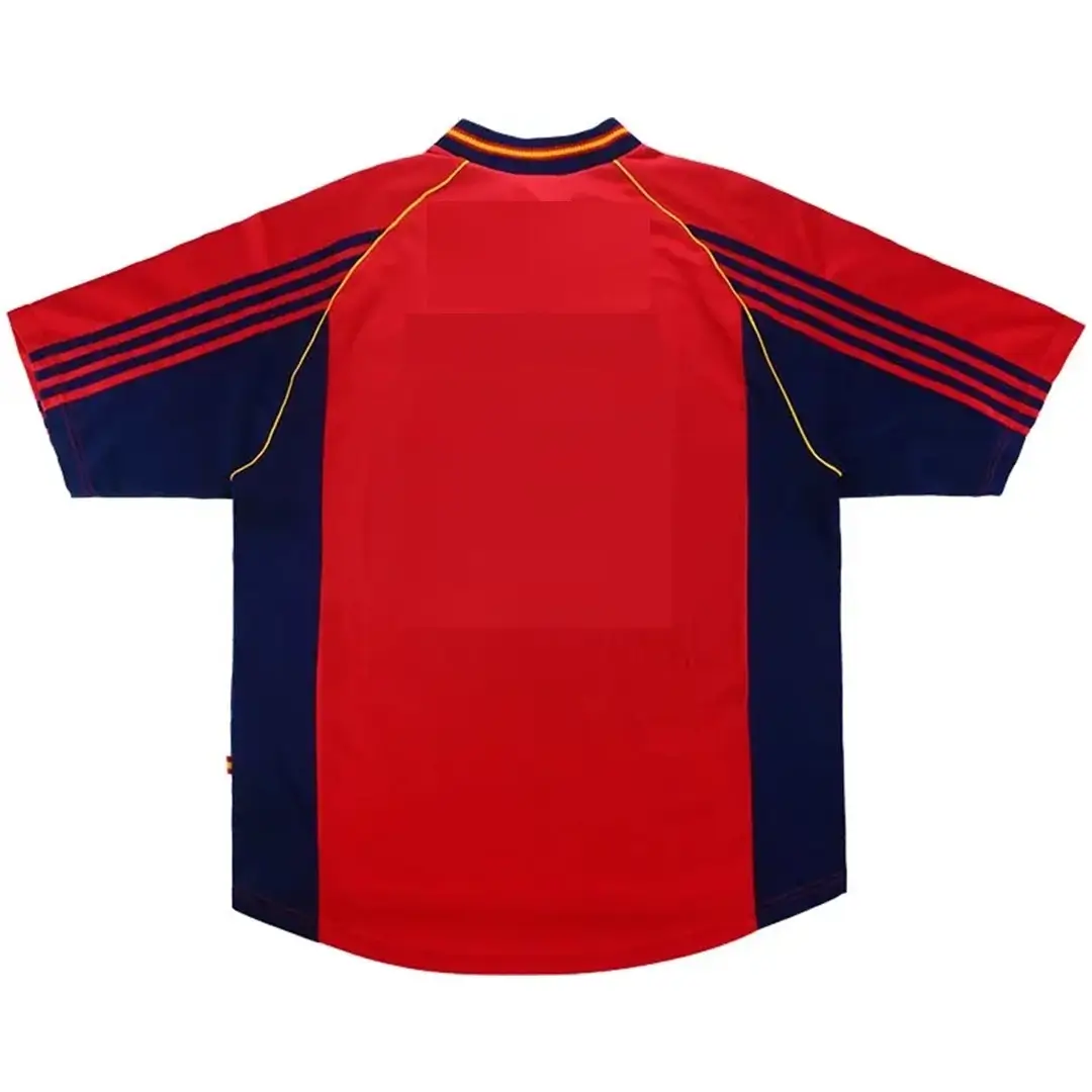 Spain 1998 Home Retro Football Jersey