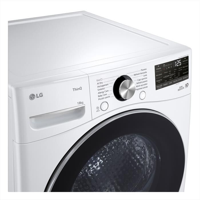 LG - Asciugatrice RH18U8AVCW 18Kg Classe D-Bianco