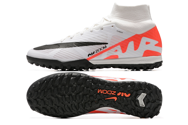 Assassin 15th generation high-top fully knitted waterproof MD air cushion grass spike football shoes