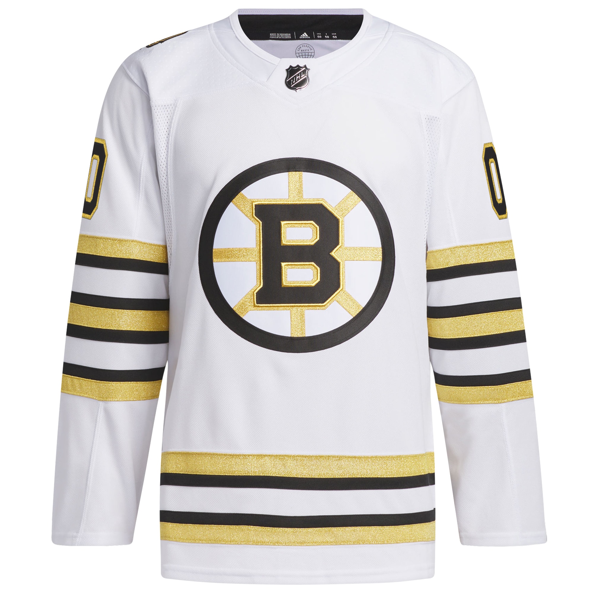 Boston Bruins    100th Anniversary Primegreen  Custom Jersey – White