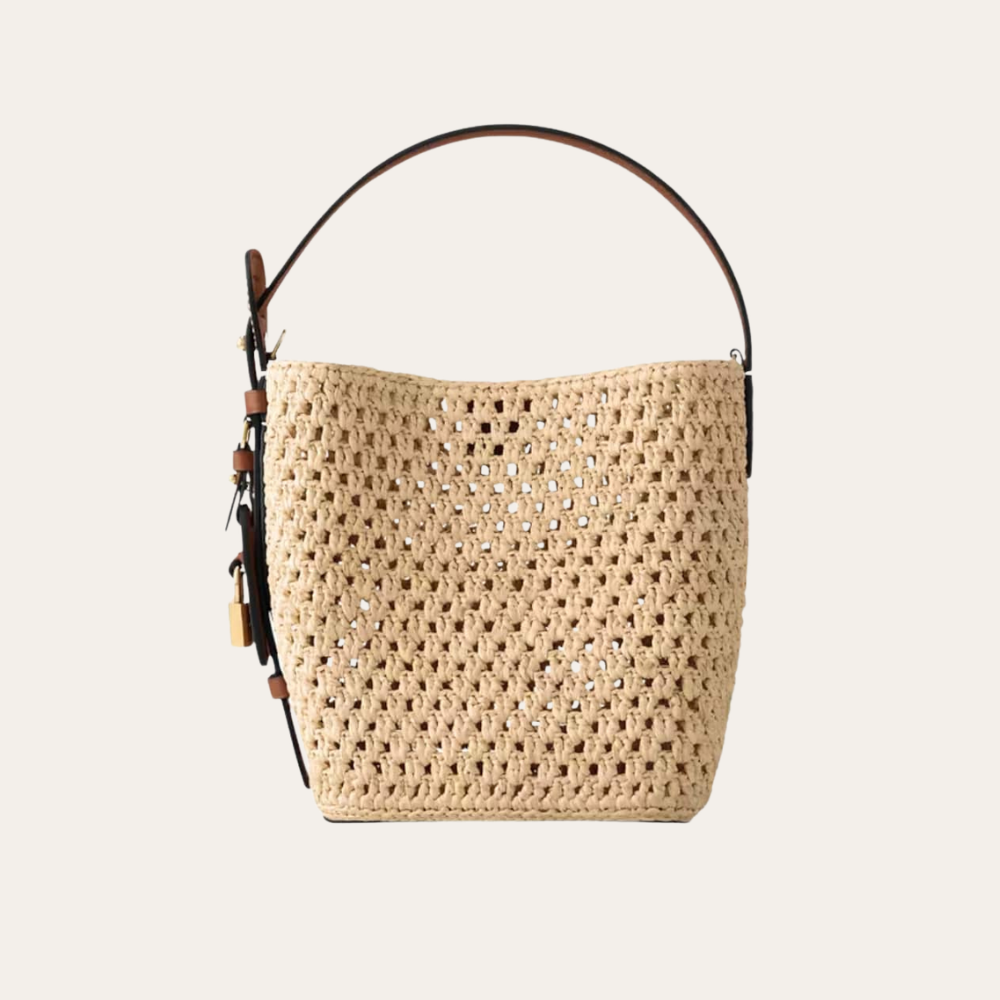 Louis Vuitton All In BB Raffia Brown 7.1 Inches M14217