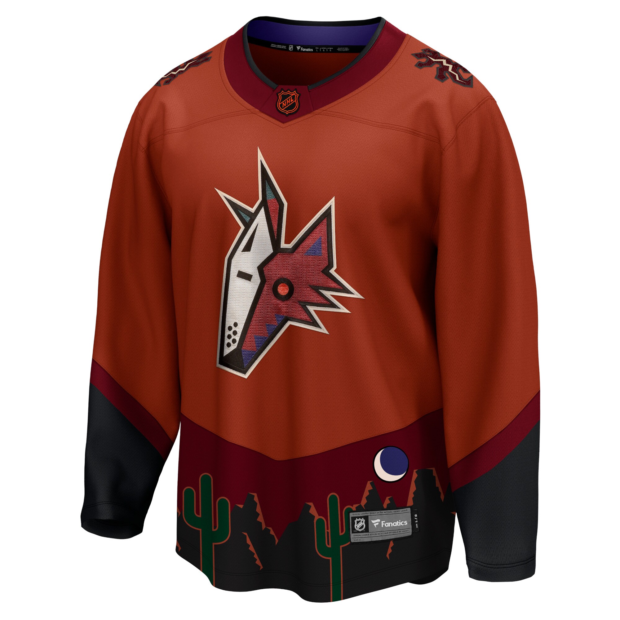 Arizona Coyotes Fanatics Special Edition 2.0 Breakaway Blank Jersey – Burnt Orange