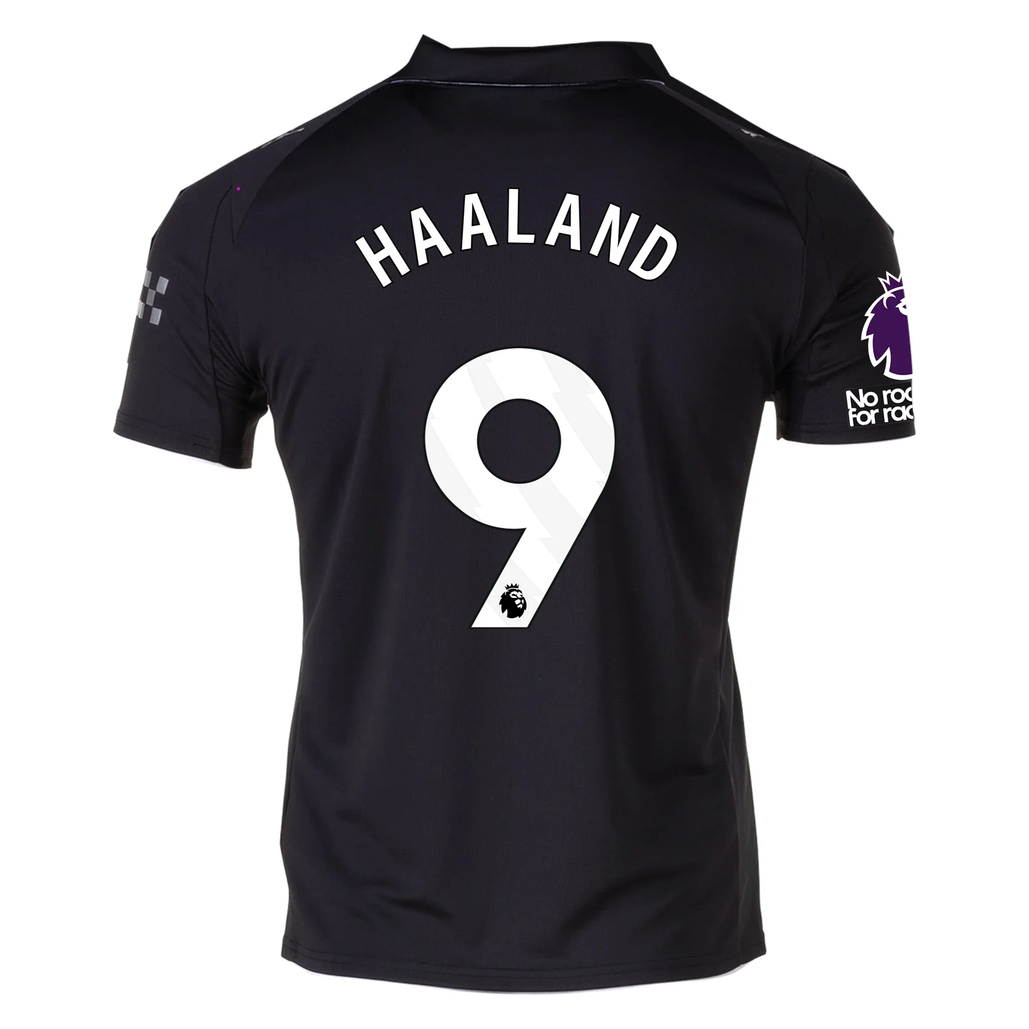 Puma Erling Haaland Men's Manchester City Away Jersey 25/26 w/ NRFR + EPL Patches (Puma Black)
