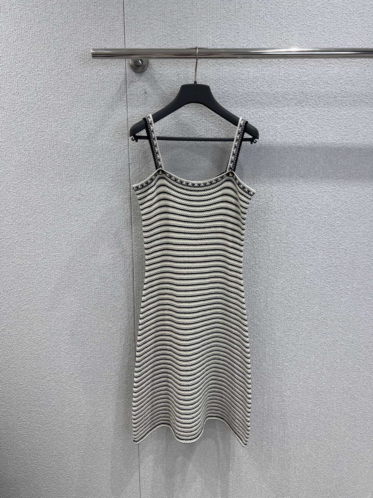 New Crochet Striped Knit Set