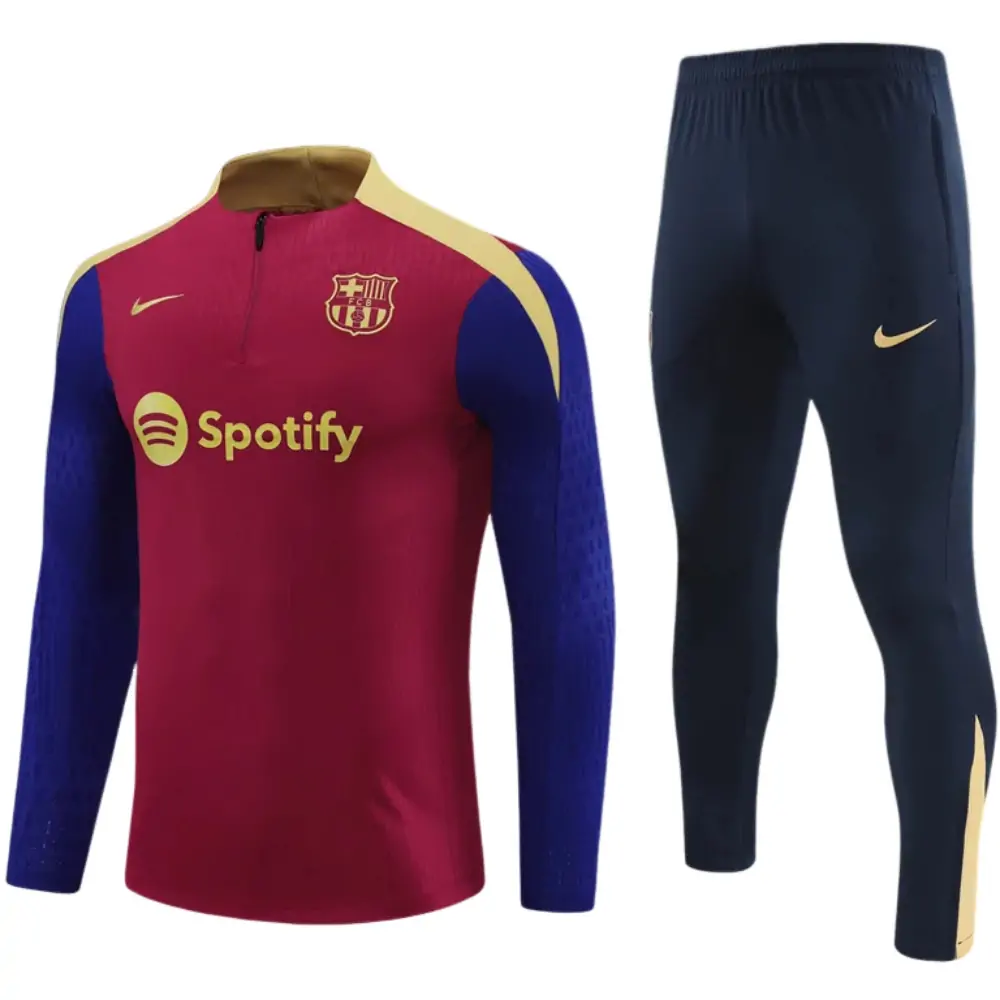 2025-26-New-Season-Barcelona-Red-Children-Training-Suits