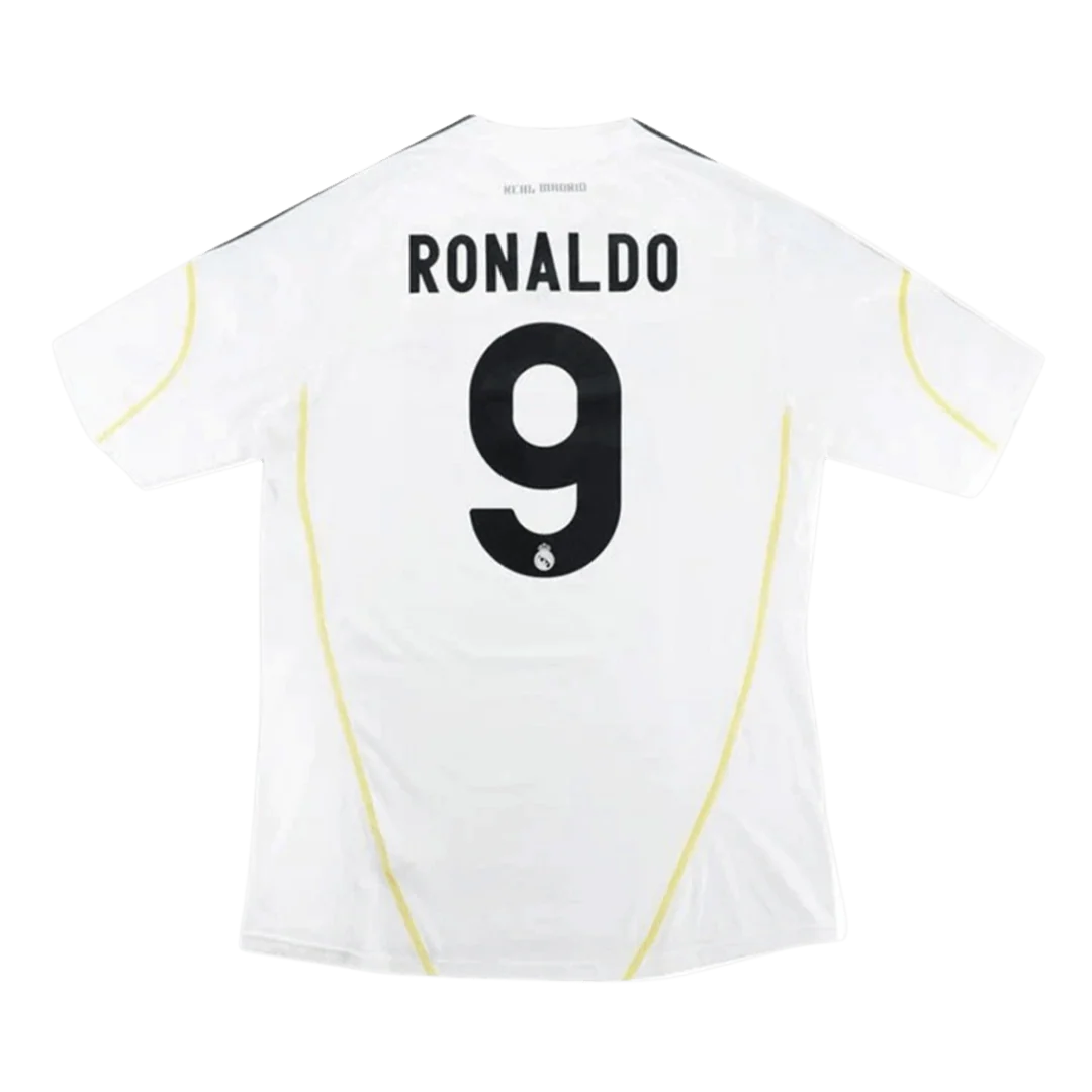 Ronaldo #9 Real Madrid 2009/10 Retro Home Soccer Jersey