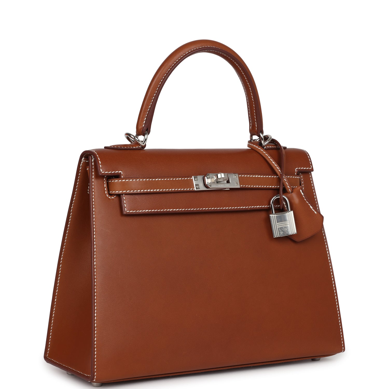 Kelly Sellier 25 Fauve Barenia Palladium Hardware
