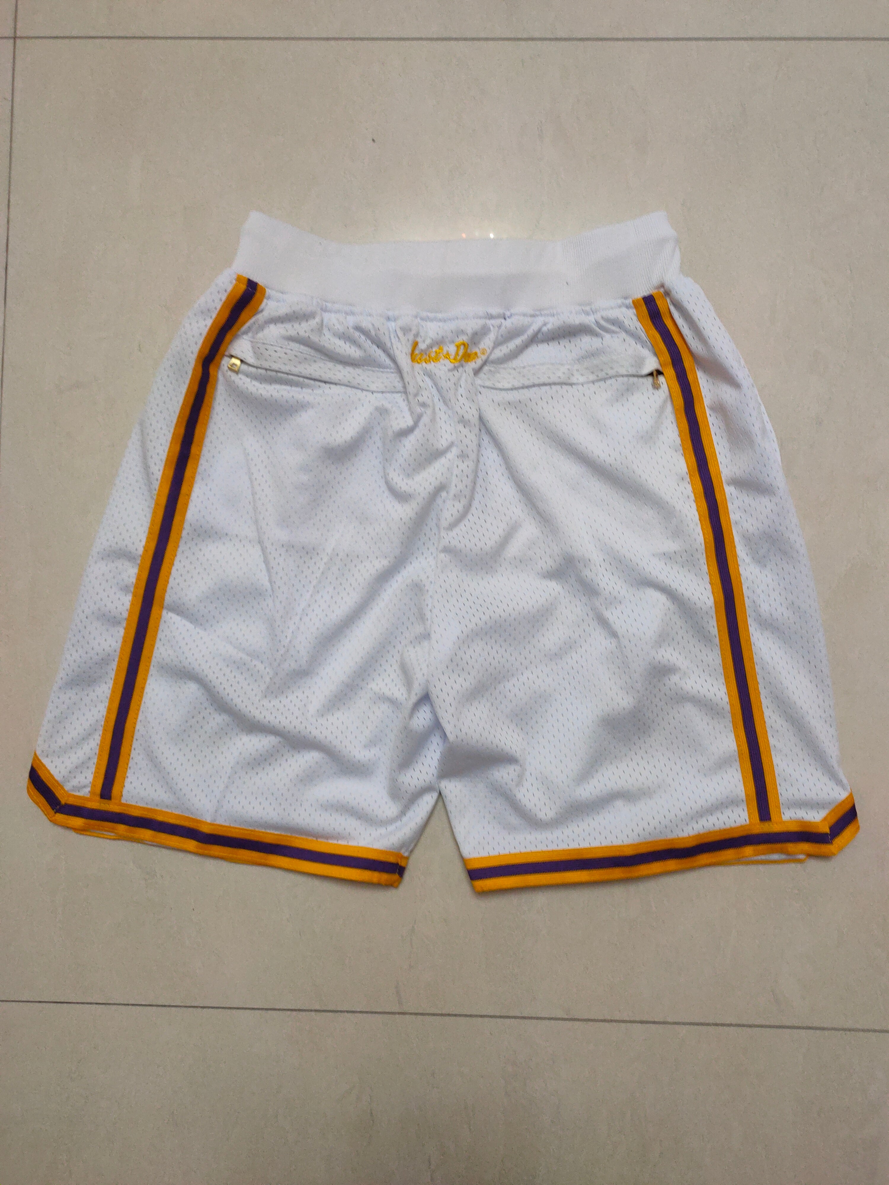 Los Angeles Lakers White Kobe Bryant K Pocket Pants