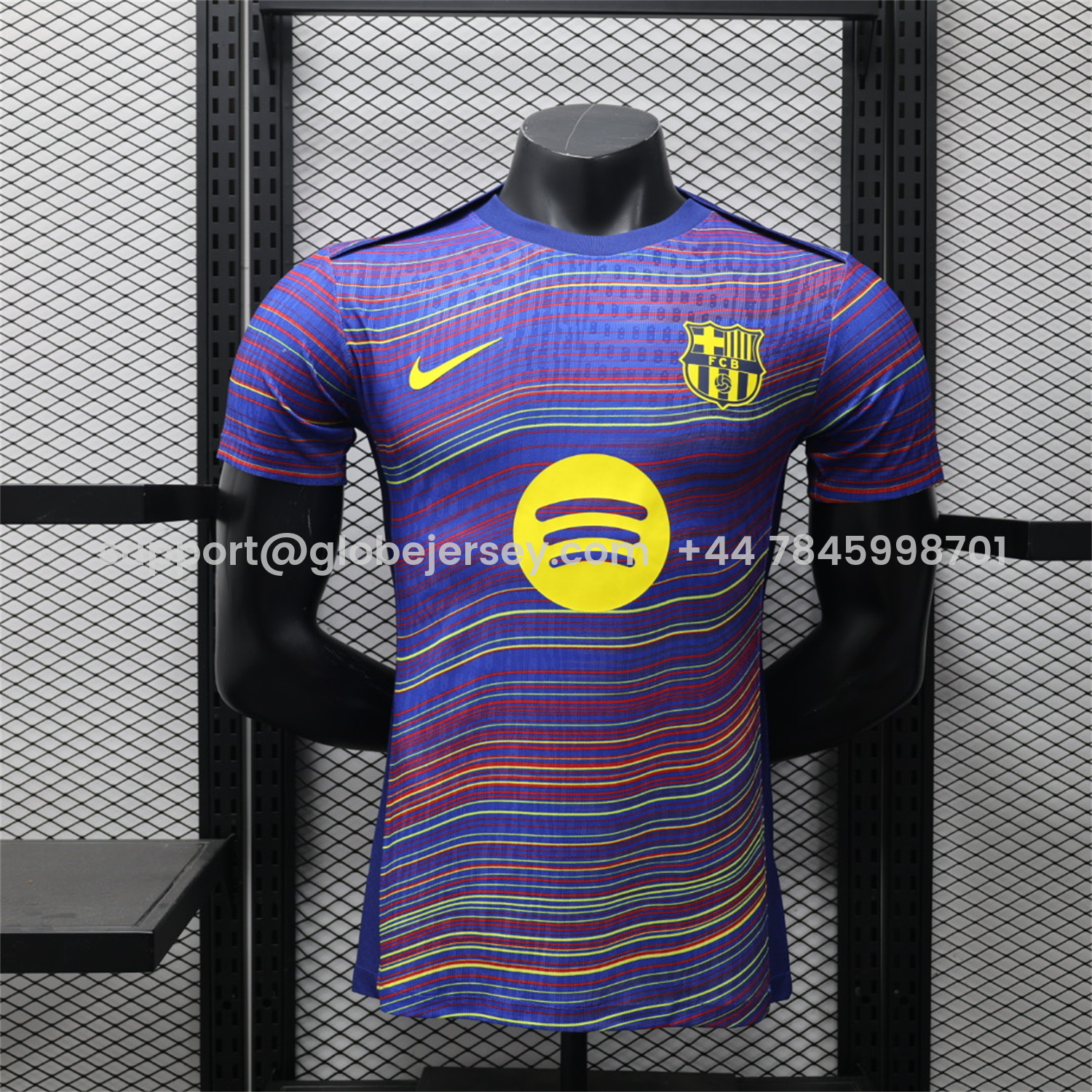 Barcelona 25-26 Purple Camouflage Pre-Match Jersey - Player Version