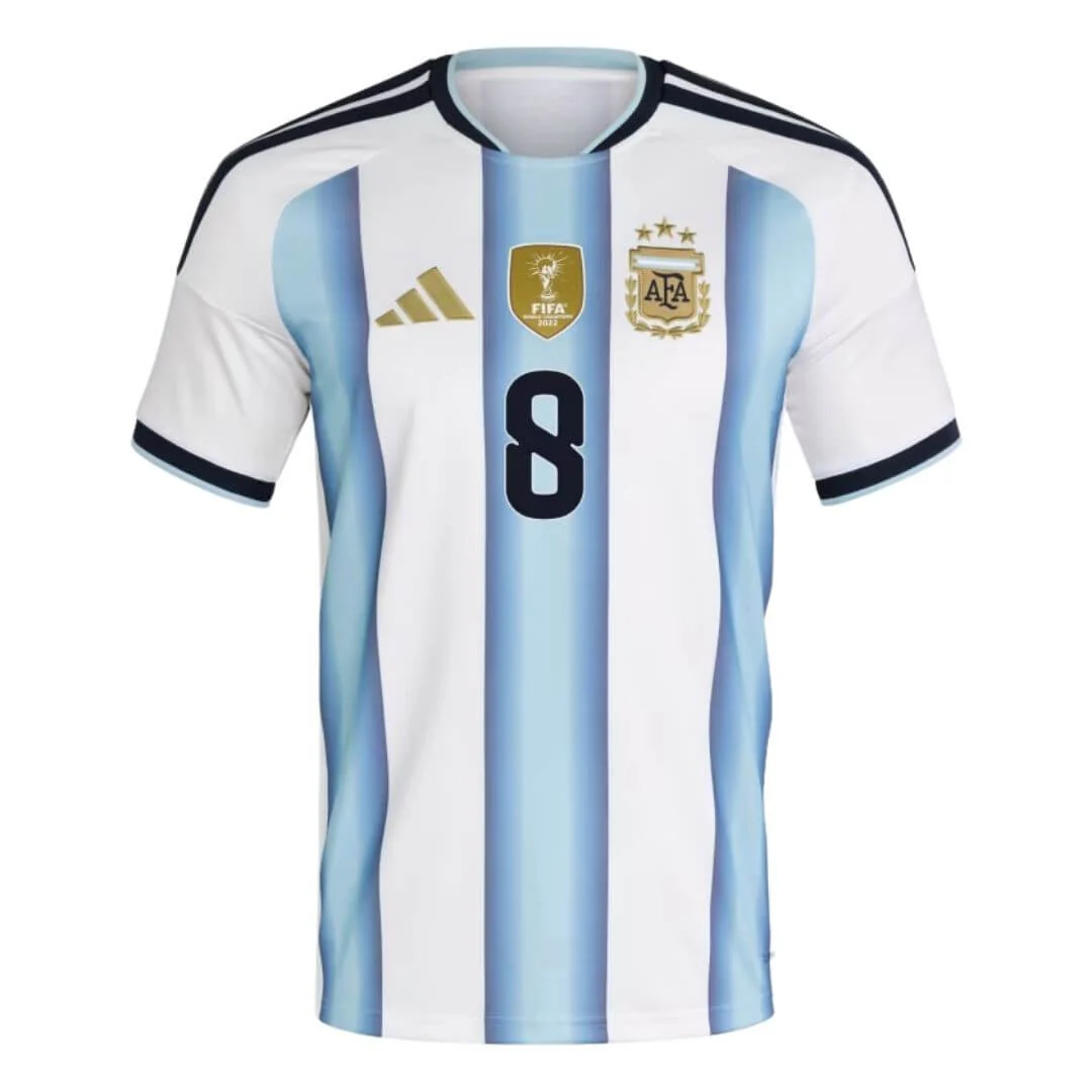 E. FERNÁNDEZ #8 Argentina Home Soccer Jersey 2026 World Cup