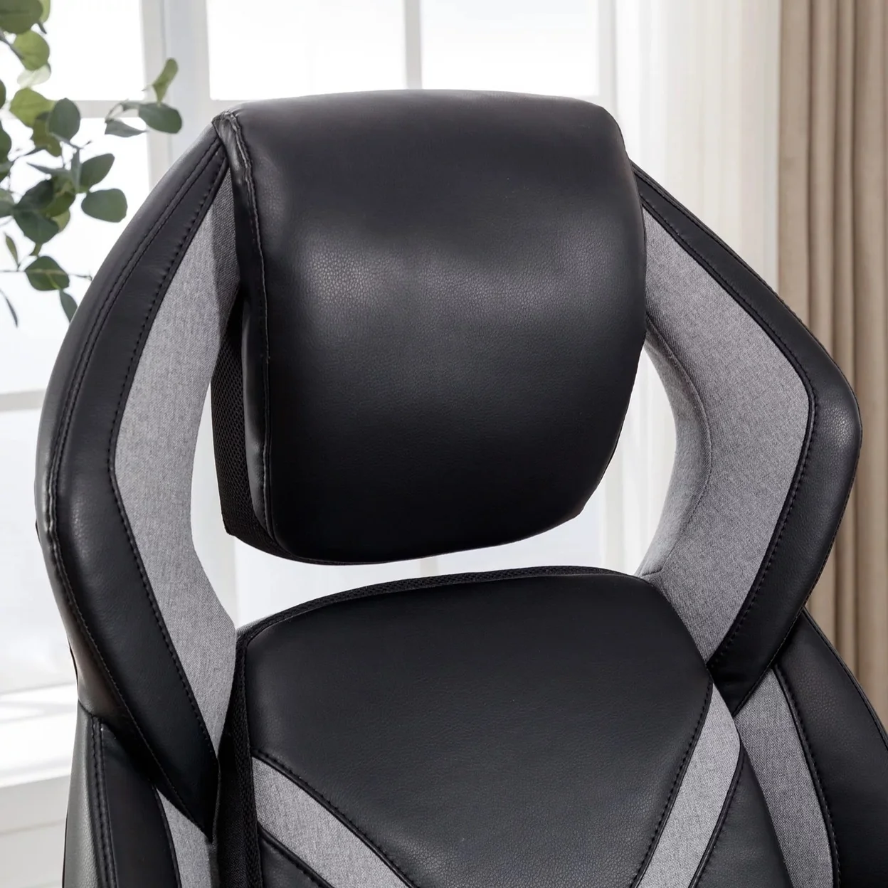 Gamers Unite Pro-Series Adult Gaming Chair with AIR Lumbar and Comfort Coil Seat Technology, Black