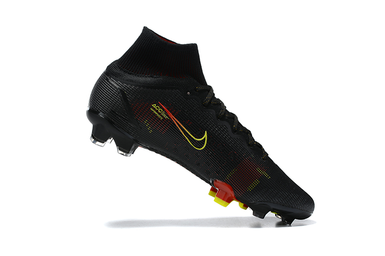 Assassin 14th generation high-top electroplated fully knitted waterproof FG football shoes