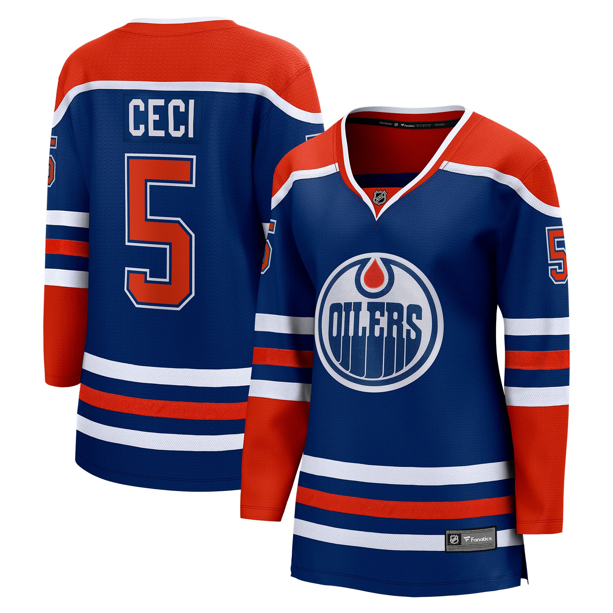 Cody Ceci Edmonton Oilers Fanatics Women’s Home Breakaway   Jersey – Royal