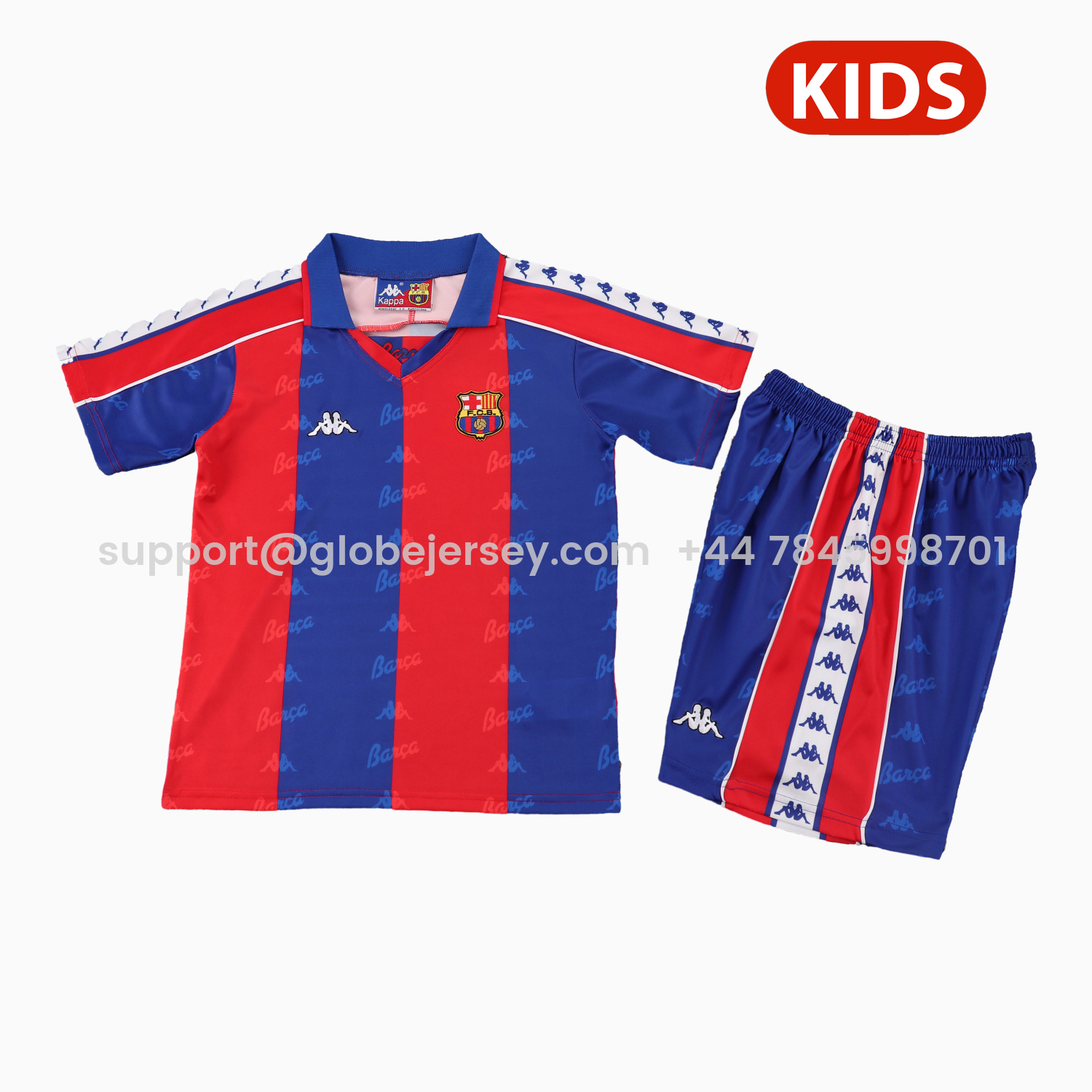 Retro Barcelona 1992-95 Home Kids Kit