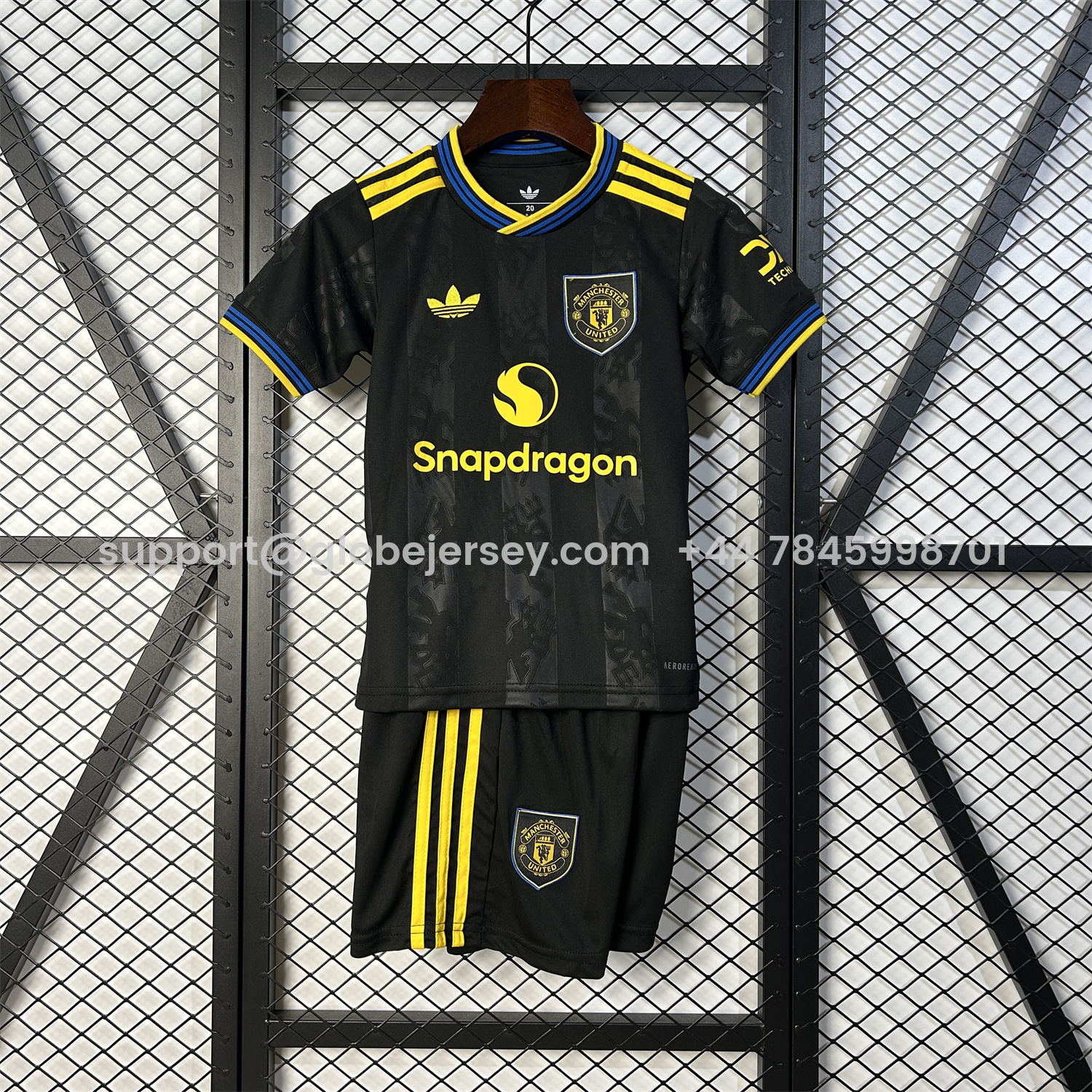 Manchester United 25-26 Third Black Kids Kit