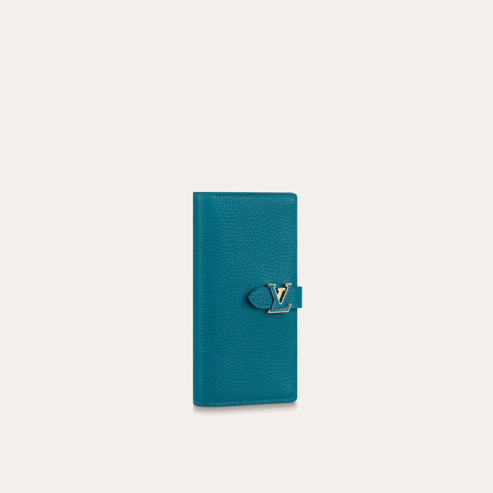 Louis Vuitton Vertical Wallet Colvert Blue 7.5 Inches M81499