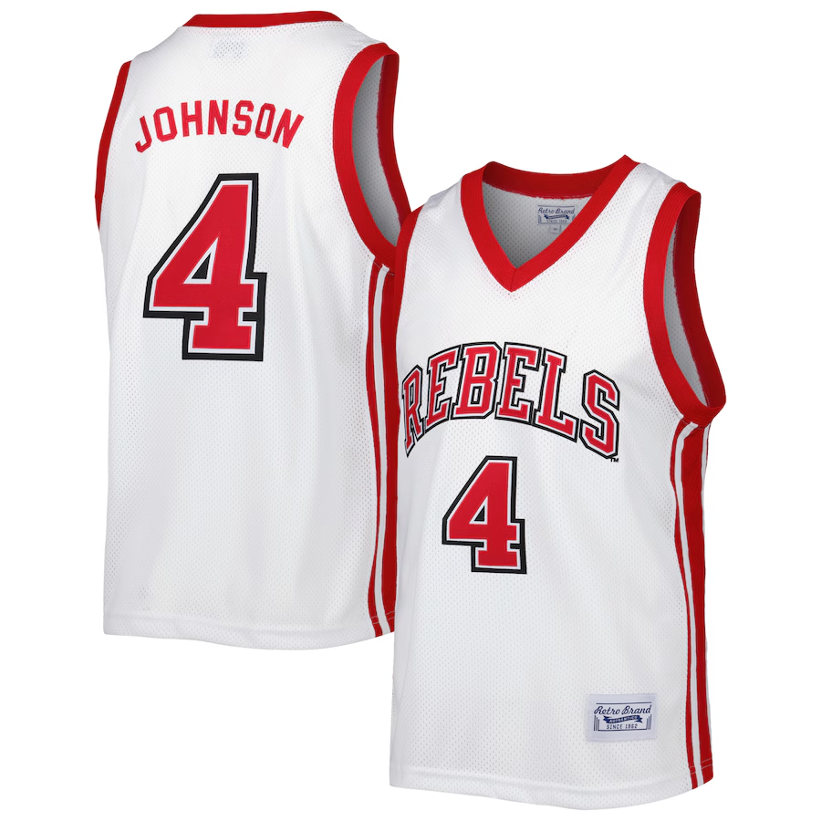 Larry Johnson White UNLV Rebels Alumni Commemorative Replica Basketball Jersey