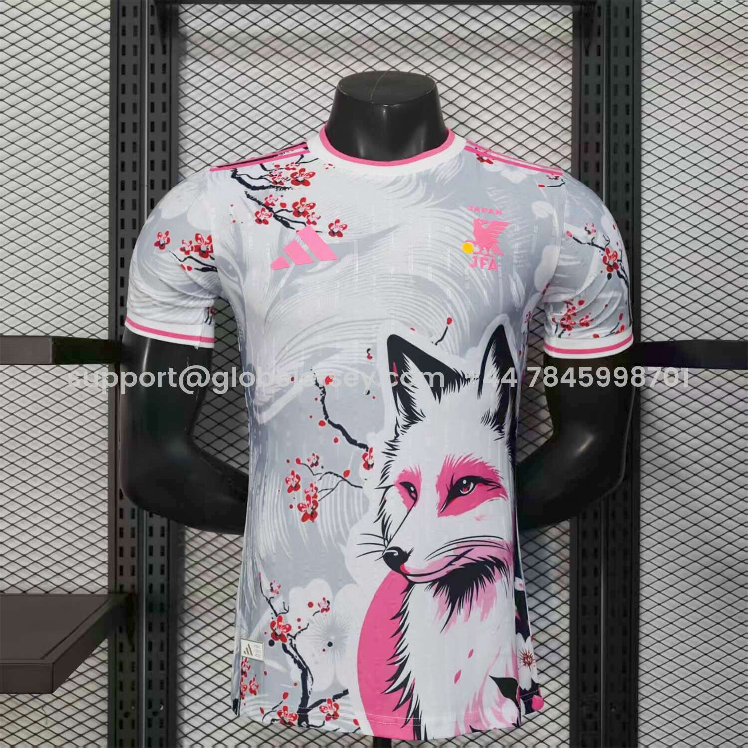 Japan 25-26 Plum Blossom and Snow Fox White Jersey - Player Version