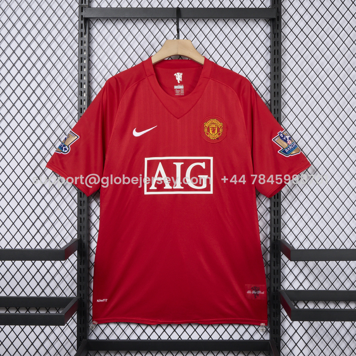Retro Manchester United 2007-09 Home Jersey
